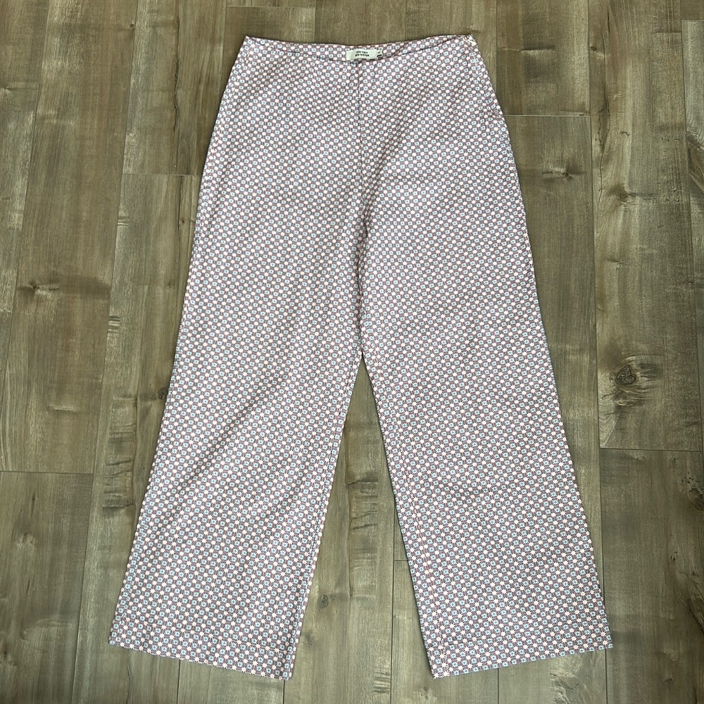 Wide leg cotton print pants size 42 by The Tiny Big Sister